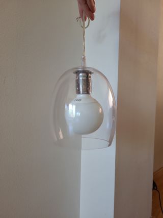 Lámpara techo de cristal