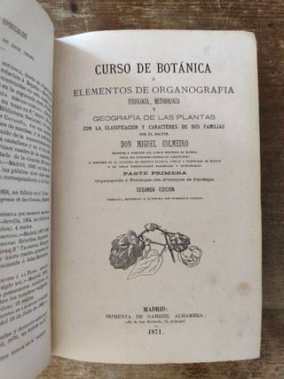 Botánica. Organografía - Miguel Colmeiro. 1871