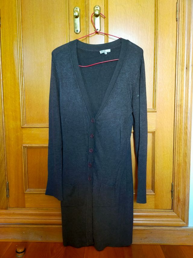 Cárdigan largo mujer