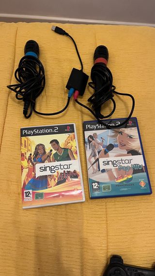 Singstar PS2 con microfonos