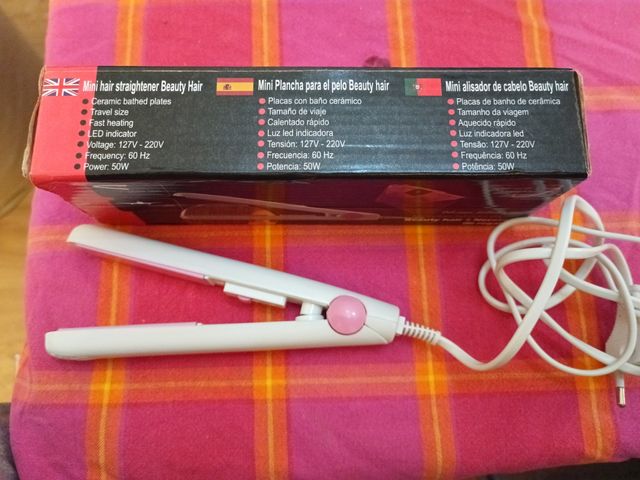 Mini plancha para el pelo