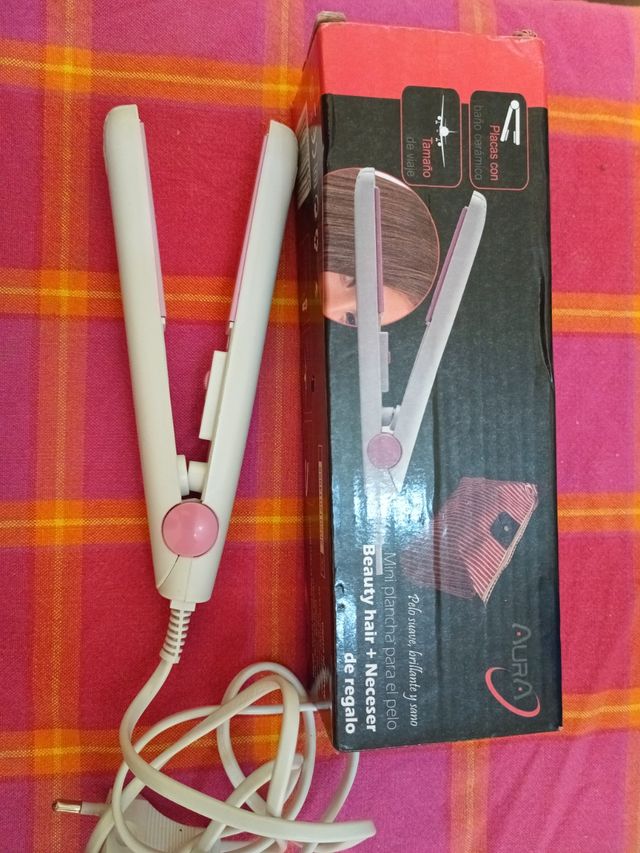 Mini plancha para el pelo