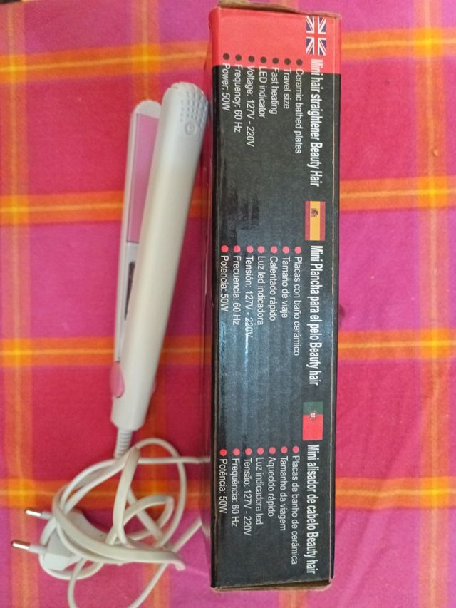 Mini plancha para el pelo