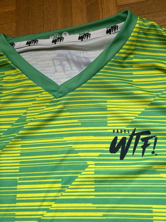 Camiseta WTF! pádel verde lima