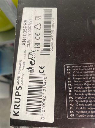 Cafetera Nespresso Inissia Roja