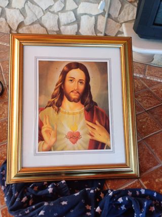 Quadro con stampa e vetro 