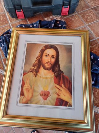 Quadro con stampa e vetro 