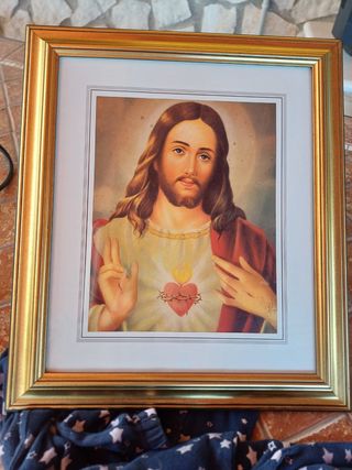 Quadro con stampa e vetro 