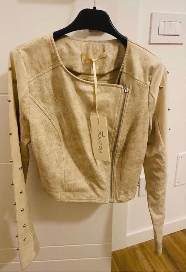 giacca con borchie Hozone