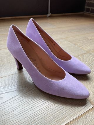 Zapato tacón ante lila 39
