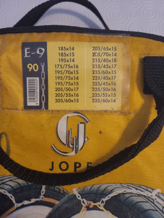 Cadenas nieve E-9    90 jope