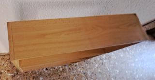 Lote de dos estanterías de melamina para la pared