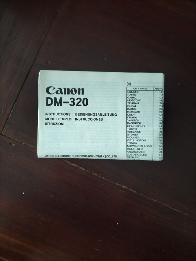 Agenda Electrónica Canon DM-320