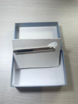 Alfiler de corbata bañado en plata