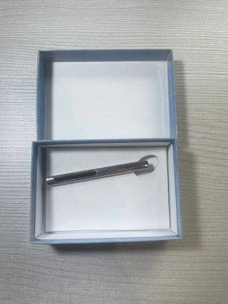 Alfiler de corbata bañado en plata