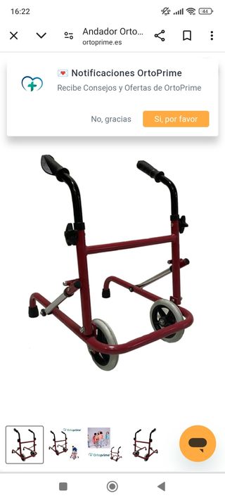 Andador niño ortopédico