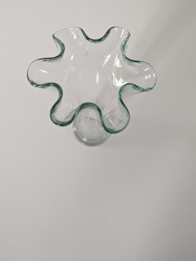 Jarrón o florero de cristal