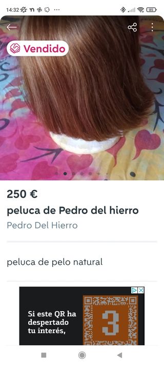 Peluca de pelo natural