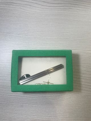 Alfiler de corbata bañado en plata