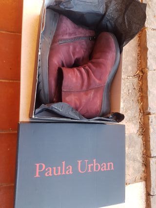 Botines PAULA URBAN granate