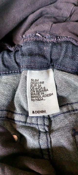 2 vaqueros premamá hm