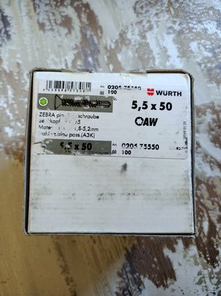 Autoperforante avellanado 5,5x50 Wurth