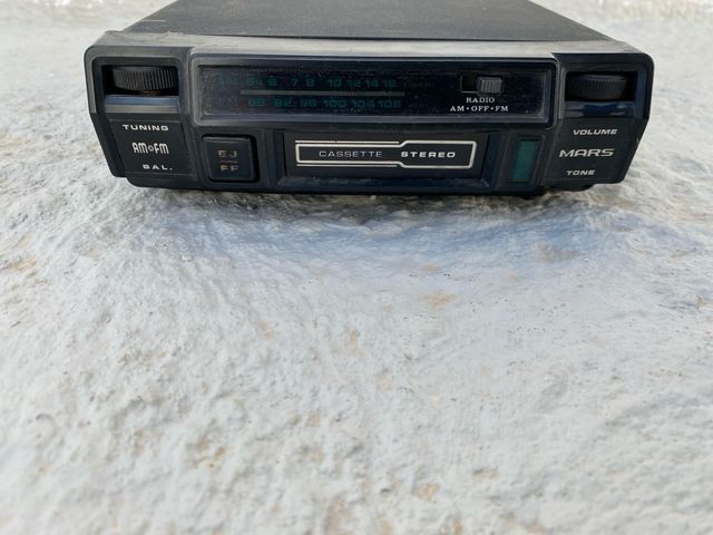 Radio cassette mars car  vintage