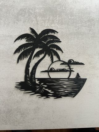 Adorno Amanacer y Palmeras 🏝️ 3D