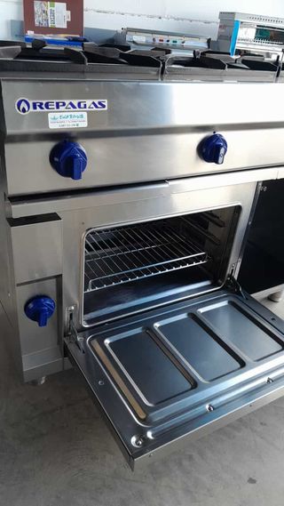 cocina repagas 3 fuegos + horno seminueva