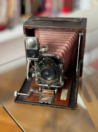Camara fuelle kodak 1907 madera
