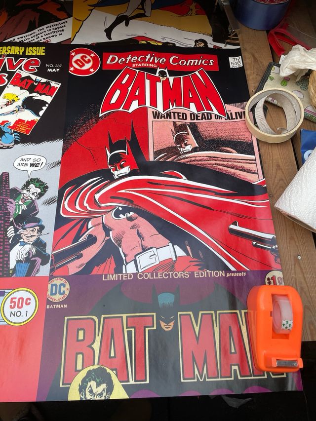 3 REGALO posters comics Batman clasicos 94 x 70
