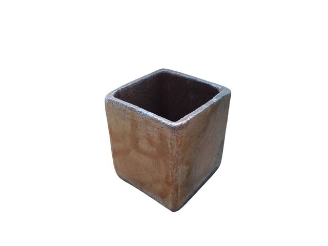 Portavelas de cerámica Raku