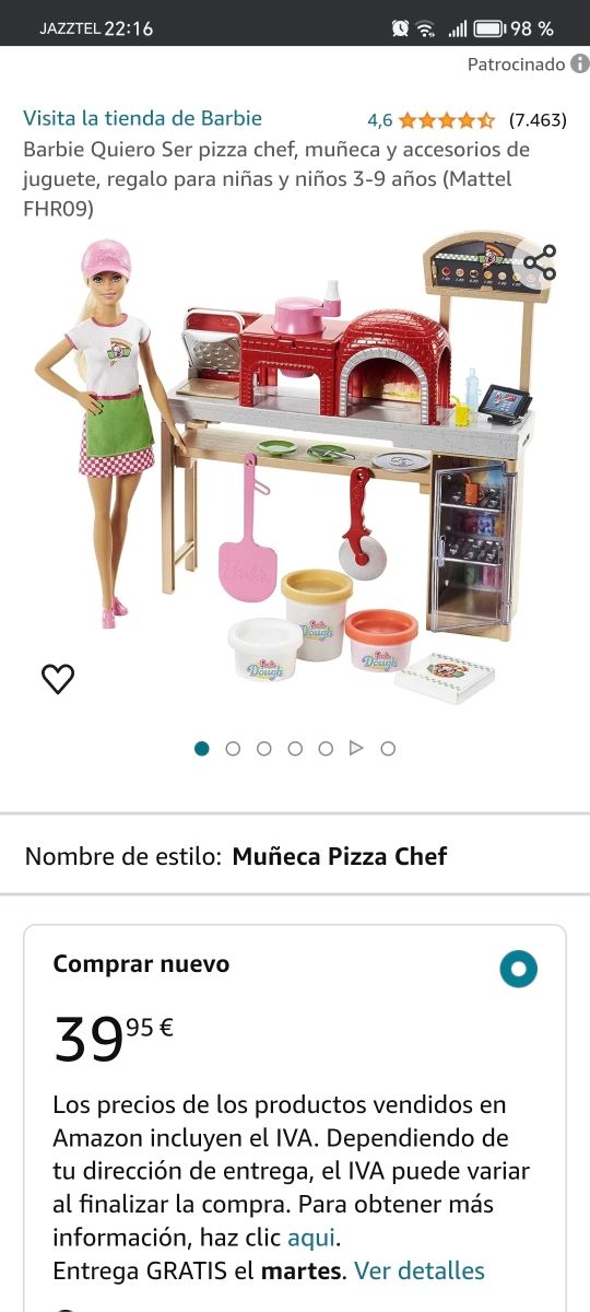 Barbie pizzería