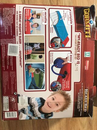 Colchón hinchable-saco de dormir niños