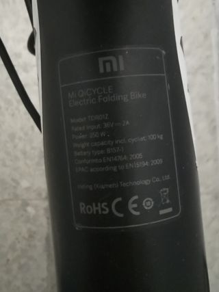 Bicicleta eléctrica Xiaomi
