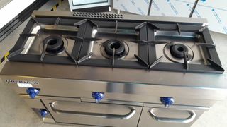 cocina industrial repagas 3 fuegos + horno