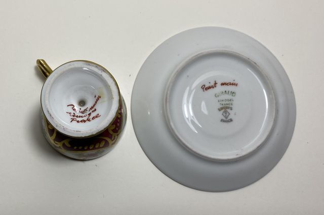 Tazzina da collezione Giraud Limoges