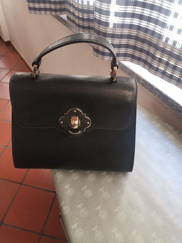 Borsa nera in pelle emporio armani