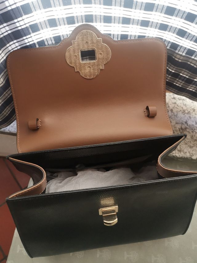 Borsa nera in pelle emporio armani