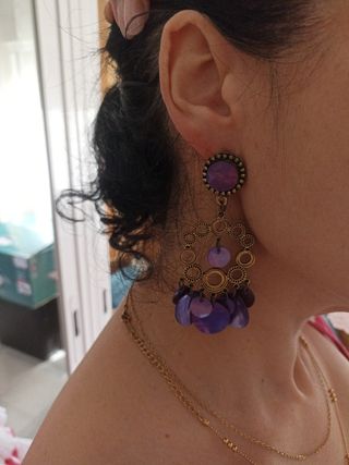Pendientes flamenca