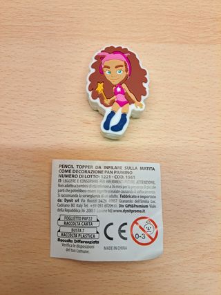 Gomma / pencil topper da infilare sulla matita