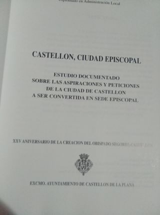 CASTELLON CUIDAD EPISCOPAL .1ª EDI. 1996