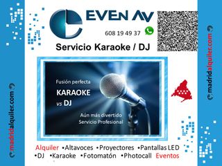 Servicio Karaoke Dj para Eventos y Alquiler