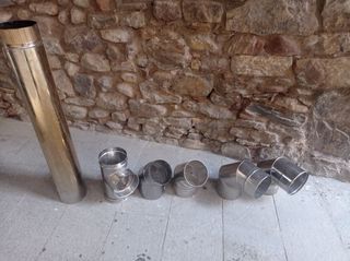 Tubos y codos estufa leña / caldera inoxidable.