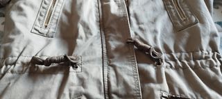 Parka cazadora verde.Convertible