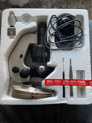 Microscopio eléctrico con cámara web