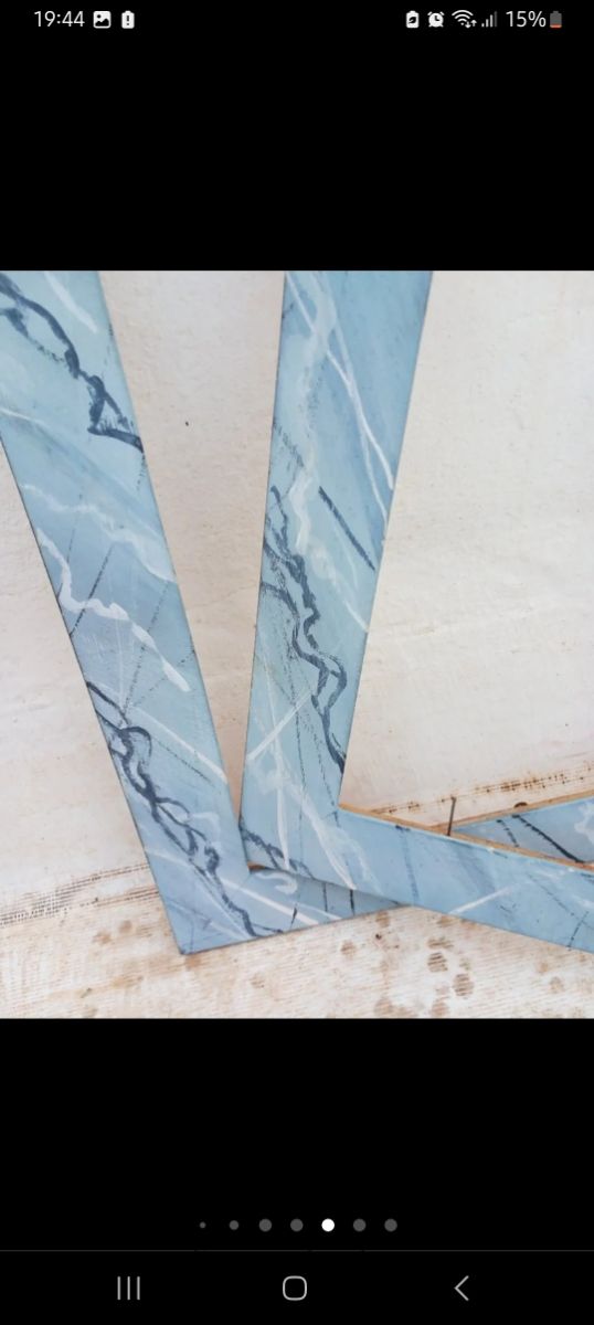 Pareja marcos marmolizados estilo XVIII