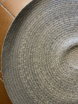 Alfombra redonda gris/plata Maisons du Monde