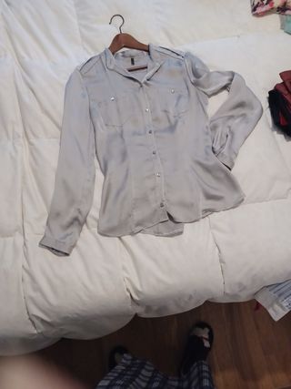 Camisa seda benethon talla s