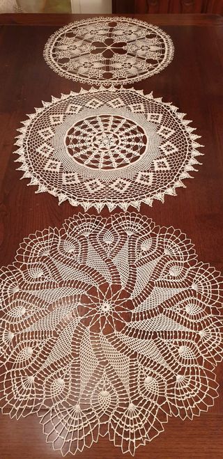 Centri uncinetto tondi